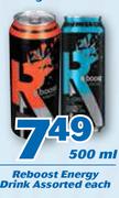 Reboost Energy Drink-500ml Each