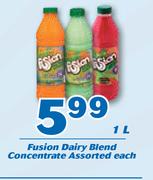 Fusion Dairy Blend Concentrate-1Ltr Each