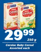 Ceralac Baby Cereal Assorted-250g Each
