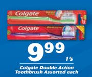 Colgate Double Action Toothbrush-1's Each