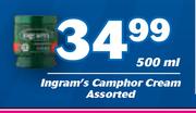 Ingram's Camphor Cream Assorted-500ml