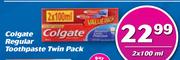 Colgate Regular Toothpaste Twin Pack-2x100ml
