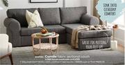 Camille Fabric Sectional Couch 829586