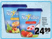 Danone Nutriday Low Fat Yoghurt-1kg Each