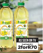 B-Well Canola Oil-For 2 x 2L