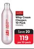 Chef & Co. Whip Cream Chargers 10-Pack-Per 10 Pack