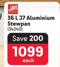 b Hart J7 Aluminium Stewpan-36Ltr Each