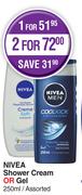 Nivea Shower Cream Or Gel Assorted-For 2 x 250ml