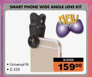 Midas Style Smart Phone Wide Angle Lens kit With Universal Fot 0.35X