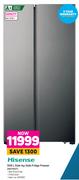 Hisense 508L Side By Side Fridge Freezer H670SIT