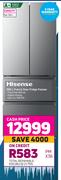 Hisense 380L French Door Fridge Freezer
