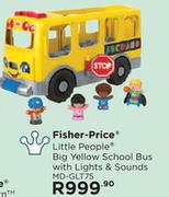 Fisher-Price Little People Big Yellow School Bus With Lights & Sounds MD-GLT75