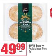 Spar Bakers Fruit Mince Pies-4s
