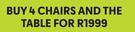 GSI Clifton Slatted Armchair + GSI Clifton Table-Both For