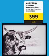 Amber Bay Assorted Framed Prints-Each