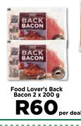 Food Lover's Back Bacon-2 x 200g Per Deal