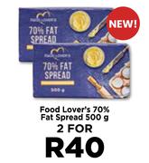 Food Lover's 70% Fat Spread-For 2 x 500g
