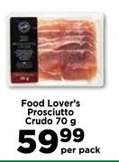 Food Lover's Prosciutto Crudo-70g Per Pack