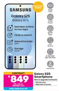 Samsung Galaxy S25 Smartphone-On 3GB Red Core