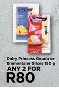Dairy Princess Gouda Or Emmentaler Slices-For Any 2 x 150g 