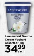 Lancewood Double Cream Yoghurt Assorted-1kg Each