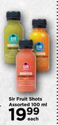 Sir Fruit Shots Assorted-100ml Each