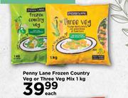 Penny Lane Frozen Country Veg O Three Veg Mix-1kg Each