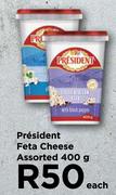 President Feta Cheese Assorted-400g Each