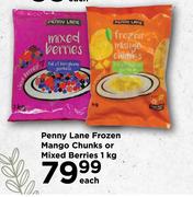 Penny Lane Frozen Mango Chunks Mixed Berries-1kg Each