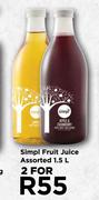 Simpl Fruit Juice Assorted-For 2 x 1.5Ltr