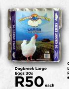 Dagbreek Large Eggs-30's Pack Each