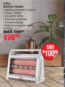 Milex 4 Bar Electric Heater