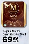 Magnum Mini Ice Cream Sticks-6 x 60ml Each