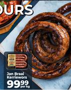 Jan Braai Kerriewors-Per Kg