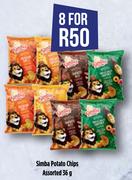 Simba Potato Chips Assorted-For 8 x 36g