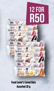Food Lover's Cereal Bars Assorted-For 12 x 28g