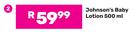 Johnson's Baby Lotion-500ml