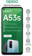 Oppo A53s 4G Smartphone-On 1GB Red Top Up More Data (24 Month)