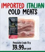 Prosciutto Crudo-70g Per Pack