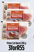 Prime Cut Bacon-For 3 x 200g