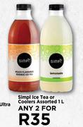 Simpl Ice Tea Or Coolers Assorted-For 2 x 1L