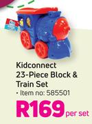 Kid Connect 23 Piece Block & Train Set-Per Set