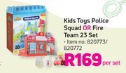 Kids Toys Police Squad Or Fire Team 23 Set-Per Set