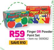 Finger Or Powder Paint Set-Per Pack