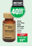 Dis-Chem Gold Iron Plus High Strength 89940-60 Coated Tablets