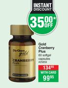 Dis-Chem Gold Cranberry Plus 60 Softgel Capsules 25859