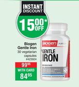 Biogen Gentle Iron 30 Vegetarian Cpadules 423924