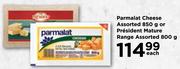 Parmalat Cheese 850g Or President Mature Range 800g-Each