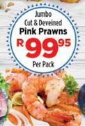 Nagiah's Jumbo Cut & Deveined Pink Prawns-Per Pack