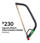 Geolia 53cm Log Saw Includes 2 Blades